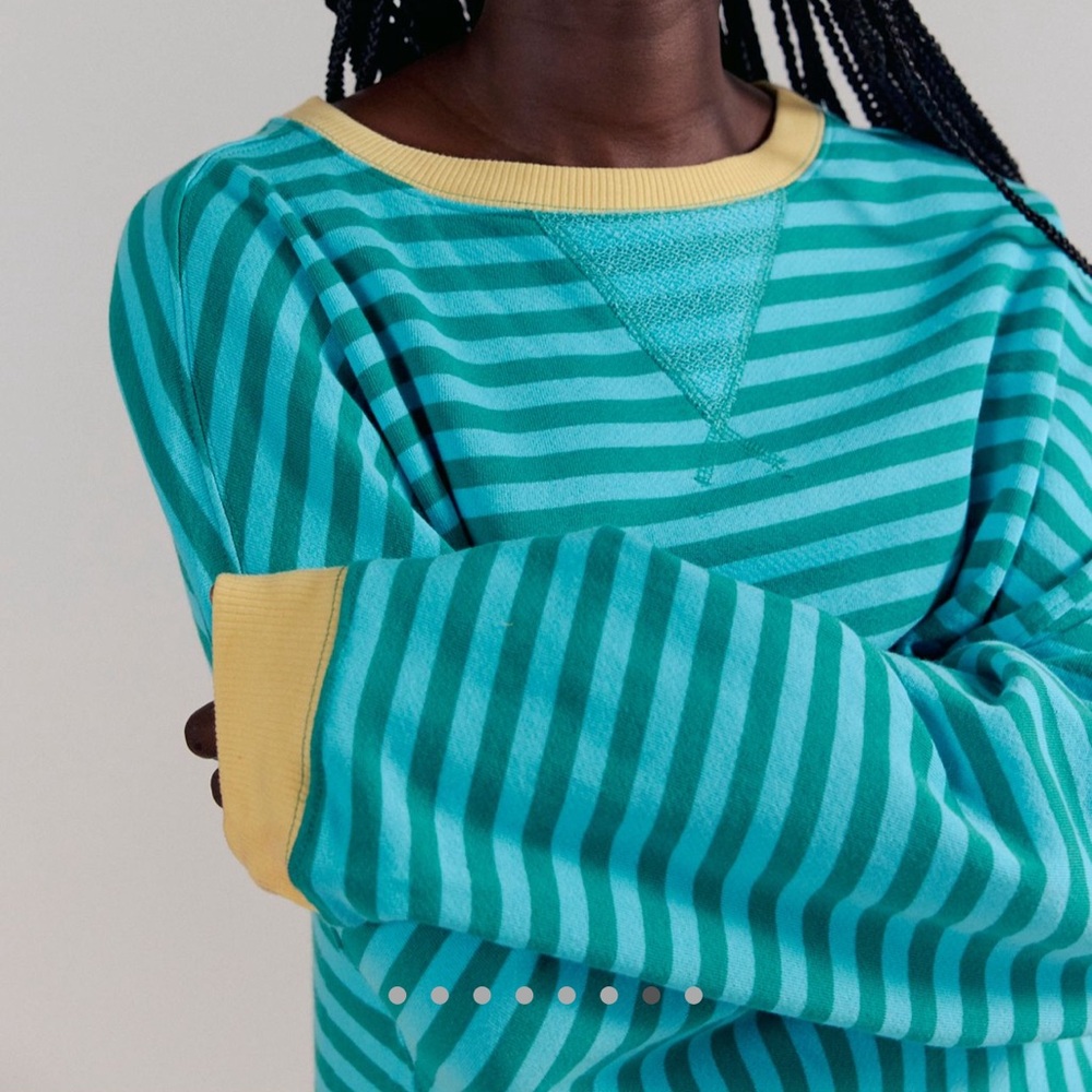Free People We The Free | Classic Striped Oversized Crewneck | XS - Picture 14 of 16